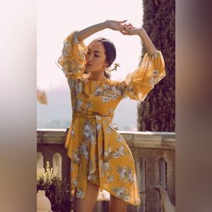 Chriselle x J.O.A. Floral Dress